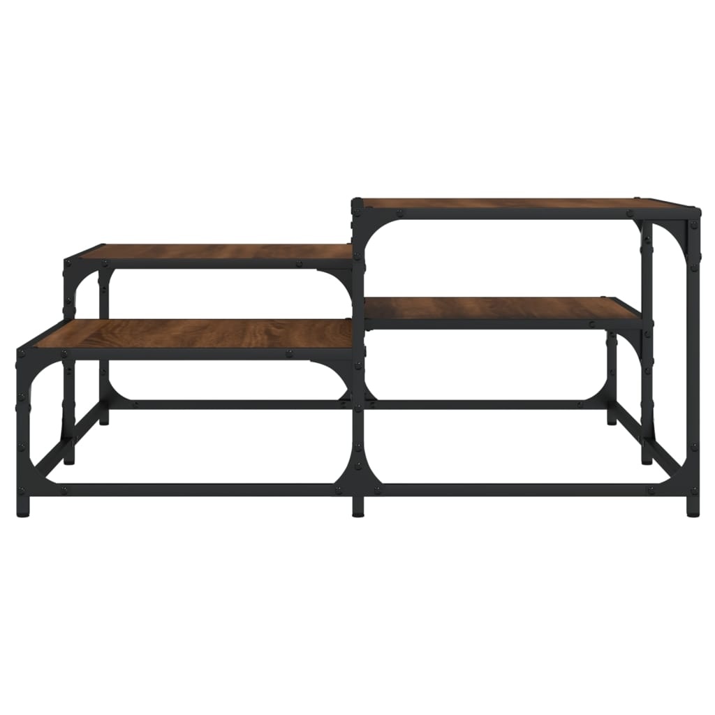 VidaXL Salontafel 87,5x87,5x40 cm bewerkt hout bruineikenkleurig
