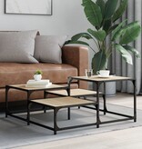 VidaXL Salontafel 87,5x87,5x40 cm bewerkt hout sonoma eikenkleurig