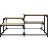 VidaXL Salontafel 87,5x87,5x40 cm bewerkt hout sonoma eikenkleurig
