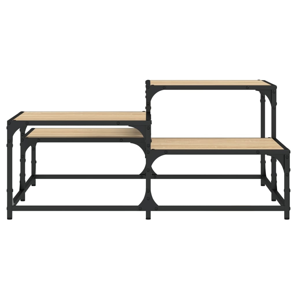 VidaXL Salontafel 87,5x87,5x40 cm bewerkt hout sonoma eikenkleurig
