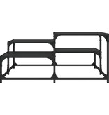 VidaXL Salontafel 87,5x87,5x40 cm bewerkt hout zwart