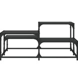 VidaXL Salontafel 87,5x87,5x40 cm bewerkt hout zwart