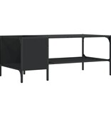 VidaXL Salontafel met rek 100x51x40 cm bewerkt hout zwart