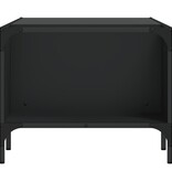 VidaXL Salontafel met rek 100x51x40 cm bewerkt hout zwart