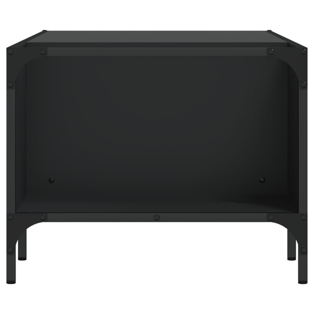 VidaXL Salontafel met rek 100x51x40 cm bewerkt hout zwart