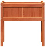 VidaXL Plantenbak met poten 70x31x70 cm grenenhout wasbruin