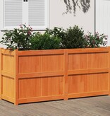 VidaXL Plantenbak 150x50x70 cm massief grenenhout wasbruin