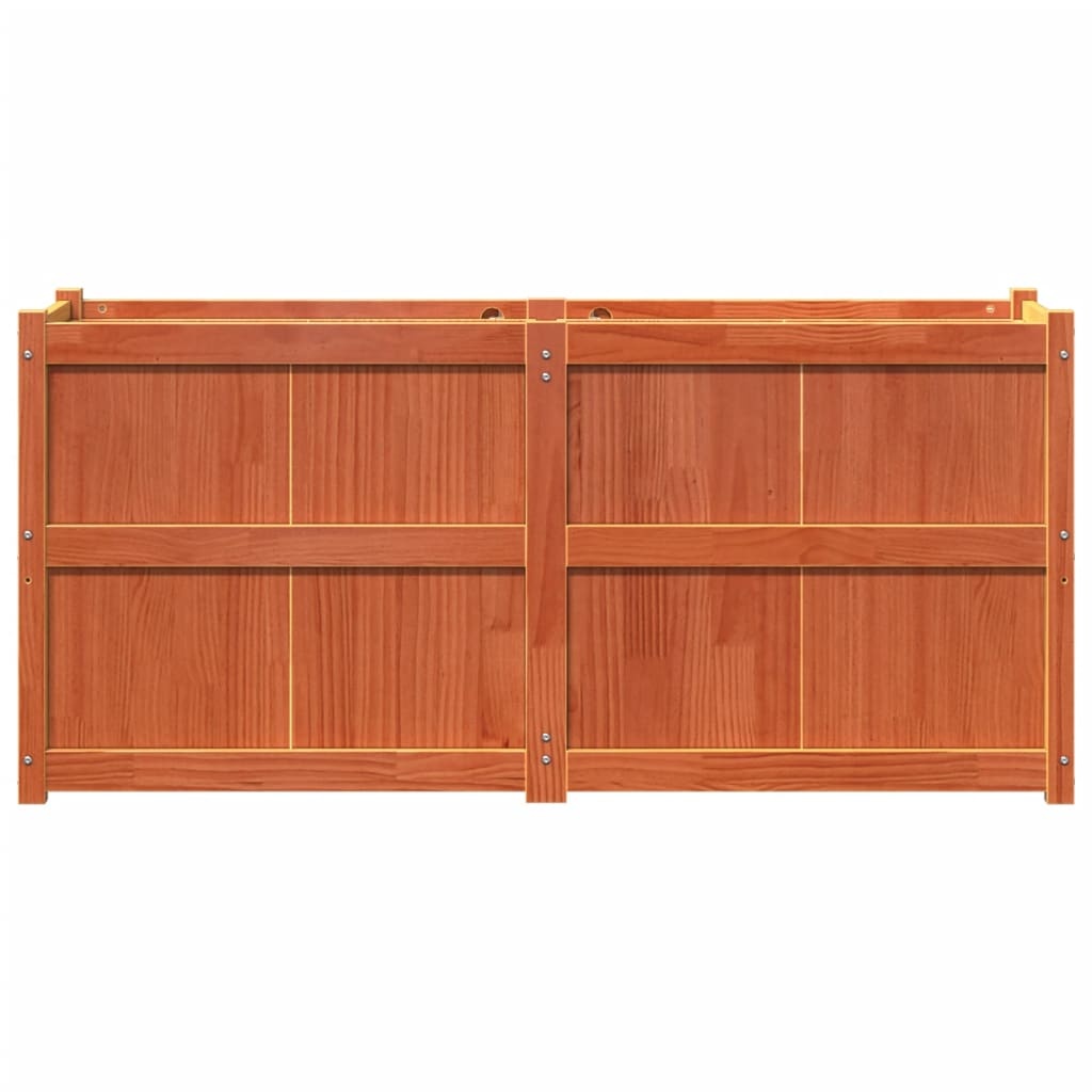 VidaXL Plantenbak 150x50x70 cm massief grenenhout wasbruin