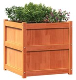 VidaXL Plantenbakken 2 st cm massief grenenhout wasbruin