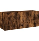 VidaXL Tv-wandmeubel met LED-verlichting 100x35x41 cm gerookt eiken
