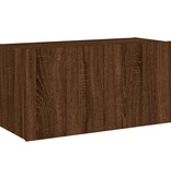 VidaXL Tv-wandmeubel met LED-verlichting 80x35x41 cm bruineikenkleurig