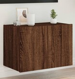 VidaXL Tv-wandmeubel met LED-verlichting 60x35x41 cm bruineikenkleurig