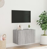 VidaXL Tv-wandmeubel met LED-verlichting 60x35x41 cm grijs sonoma