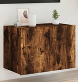 VidaXL Tv-wandmeubel met LED-verlichting 60x35x41 cm gerookt eiken