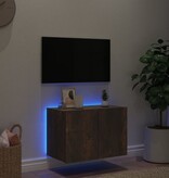VidaXL Tv-wandmeubel met LED-verlichting 60x35x41 cm gerookt eiken