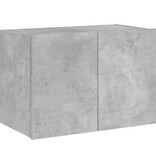 VidaXL Tv-wandmeubel met LED-verlichting 60x35x41 cm betongrijs