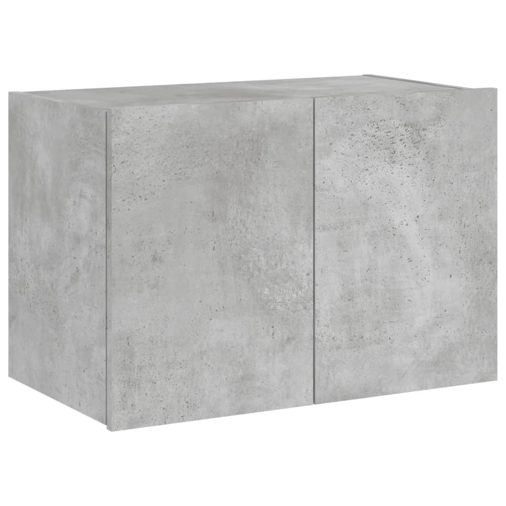 VidaXL Tv-wandmeubel met LED-verlichting 60x35x41 cm betongrijs