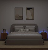 VidaXL Tv-wandmeubelen met LED 2 st 40,5x35x40 cm bruineikenkleurig