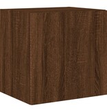 VidaXL Tv-wandmeubel met LED-verlichting 40,5x35x40 cm bruineikenkleur
