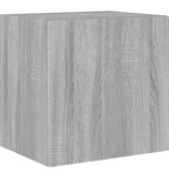 VidaXL Tv-wandmeubel met LED-verlichting 40,5x35x40 cm grijs sonoma