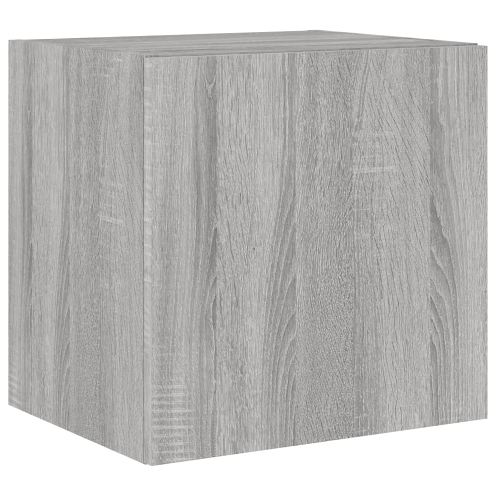 VidaXL Tv-wandmeubel met LED-verlichting 40,5x35x40 cm grijs sonoma