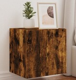 VidaXL Tv-wandmeubel met LED-verlichting 40,5x35x40 cm gerookt eiken