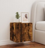 VidaXL Tv-wandmeubel met LED-verlichting 40,5x35x40 cm gerookt eiken