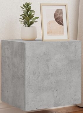 VidaXL Tv-wandmeubelen met LED 2 st 40,5x35x40 cm betongrijs