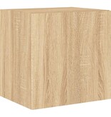 VidaXL Tv-wandmeubel met LED-verlichting 40,5x35x40 cm sonoma eiken