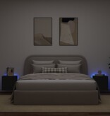 VidaXL Tv-wandmeubelen met LED-verlichting 2 st 40,5x35x40 cm zwart