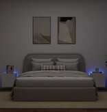 vidaXL Tv-wandmeubelen met LED-verlichting 2 st 40,5x35x40 cm wit