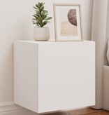 VidaXL Tv-wandmeubel met LED-verlichting 40,5x35x40 cm wit