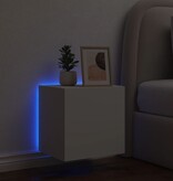 VidaXL Tv-wandmeubel met LED-verlichting 40,5x35x40 cm wit