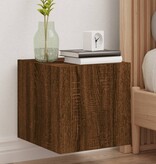 VidaXL Tv-wandmeubelen met LED 2 st 30,5x35x30 cm bruineikenkleurig