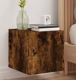 VidaXL Tv-wandmeubel met LED-verlichting 30,5x35x30 cm gerookt eiken