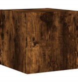 VidaXL Tv-wandmeubel met LED-verlichting 30,5x35x30 cm gerookt eiken