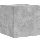 VidaXL Tv-wandmeubel met LED-verlichting 30,5x35x30 cm betongrijs