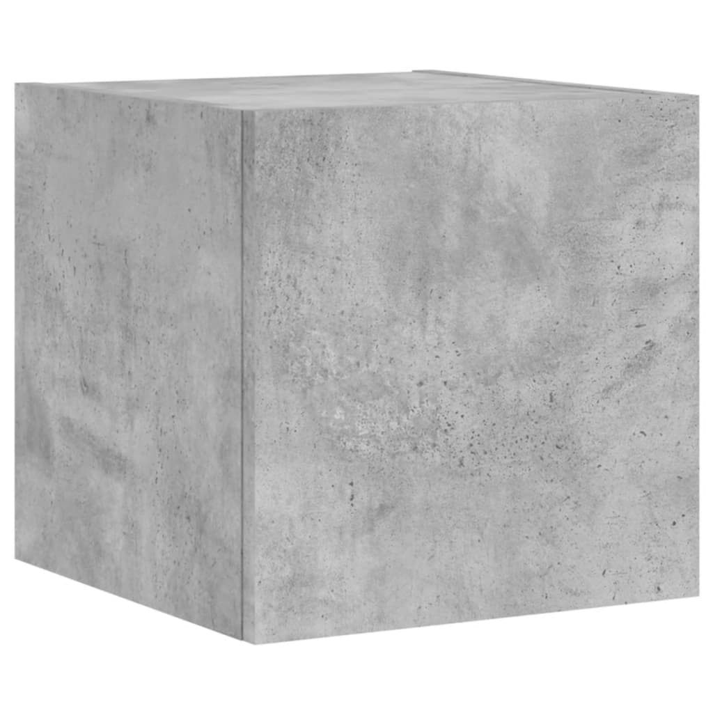 VidaXL Tv-wandmeubel met LED-verlichting 30,5x35x30 cm betongrijs
