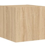 VidaXL Tv-wandmeubel met LED-verlichting 30,5x35x30 cm sonoma eiken