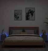 VidaXL Tv-wandmeubels met LED-verlichting 2 st 30,5x35x30 cm zwart