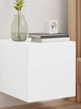 VidaXL Tv-wandmeubels met LED-verlichting 2 st 30,5x35x30 cm wit