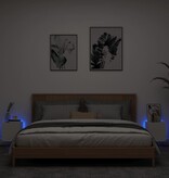 VidaXL Tv-wandmeubels met LED-verlichting 2 st 30,5x35x30 cm wit