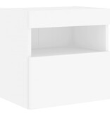 VidaXL Tv-wandmeubel met LED-verlichting 40x30x40 cm wit