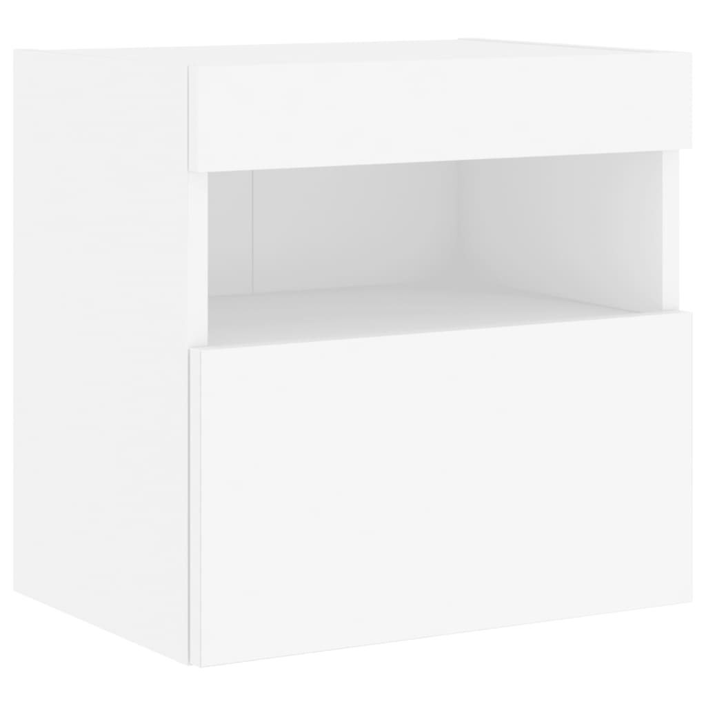 VidaXL Tv-wandmeubel met LED-verlichting 40x30x40 cm wit