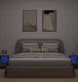 VidaXL Tv-wandmeubels met LED 2 st 30x28,5x30 cm bruineikenkleurig