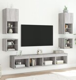 VidaXL Tv-wandmeubel met LED-verlichting 30x28,5x30 cm grijs sonoma