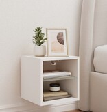 VidaXL Tv-meubel met LED-verlichting 30x28,5x30 cm wit