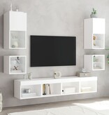 VidaXL Tv-meubel met LED-verlichting 30x28,5x30 cm wit