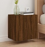 VidaXL Tv-wandmeubels 2 st 40,5x30x40 cm bewerkt hout bruineikenkleur