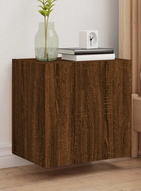 VidaXL Tv-wandmeubel 40,5x30x40 cm bewerkt hout bruineikenkleurig